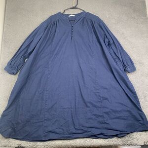 Soulberry Japanese Lagenlook Dress Size LL Cotton Linen